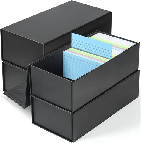 metal index card box uk|metal 3x5 index card holder.